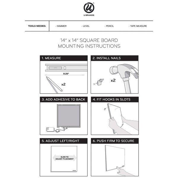 UBrands Natural Square Cork Bulletin Board The Container Store